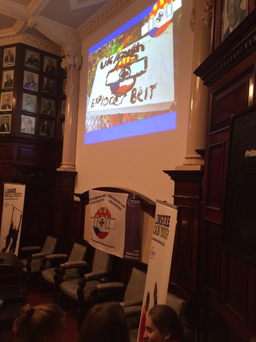 scoutmick's tweet image. Arrived at the @EBelt2016 presentation night, looking forward to hearing about all the adventures! #iSCOUT