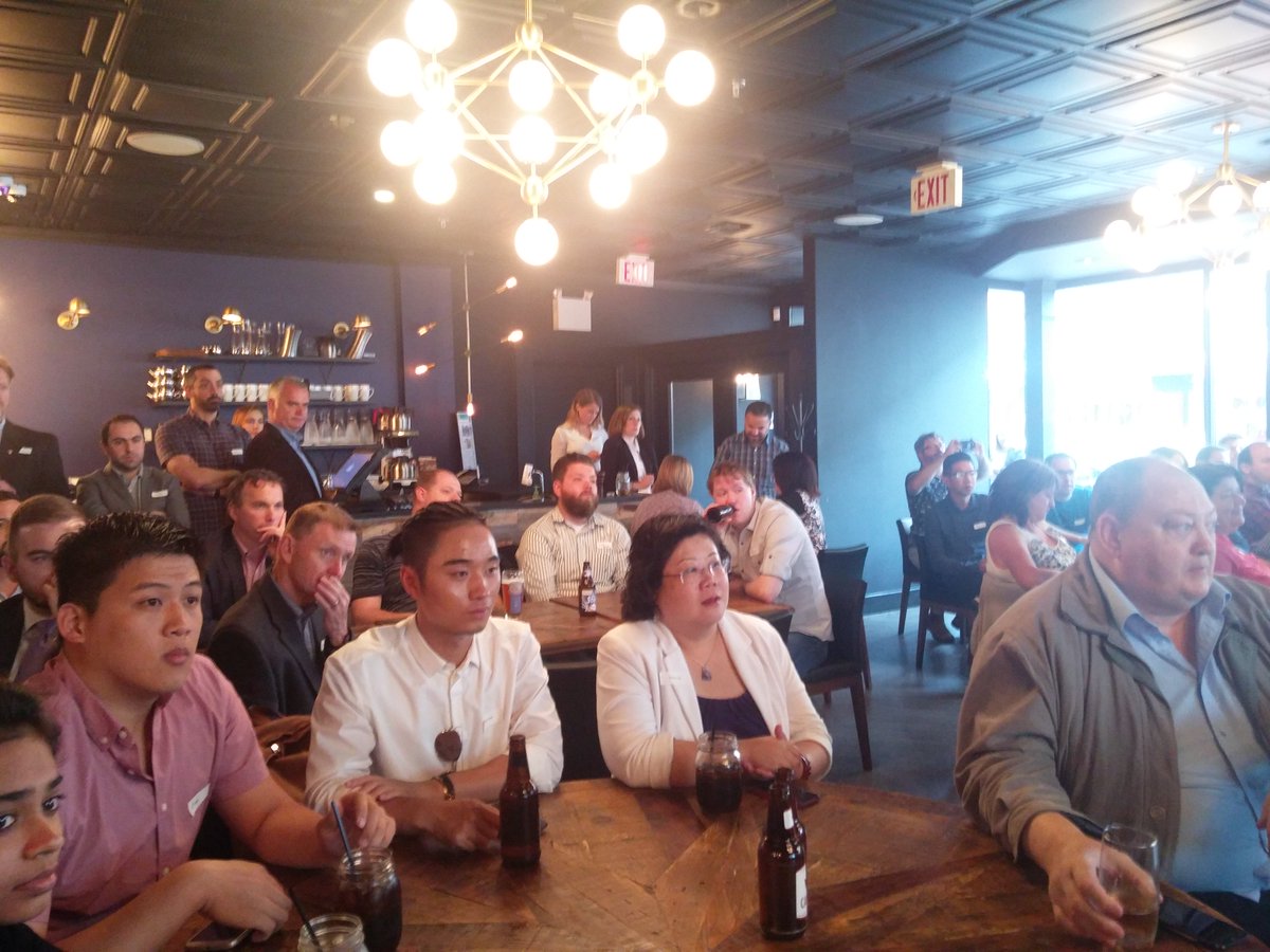 AngeloCasanas's tweet photo. Packed house for today's pitch event #innovation #Newfoundland https://t.co/ScJVEgEryG