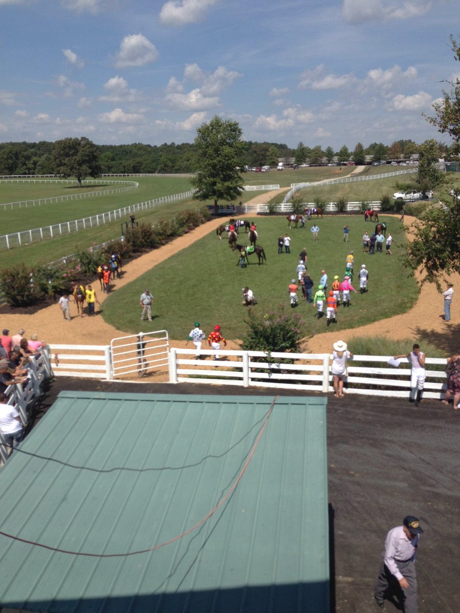 Ready for the first race on <a href="/Oldfriendsfarm/">Old Friends</a> day <a href="/KYDownsRacing/">Kentucky Downs</a>!