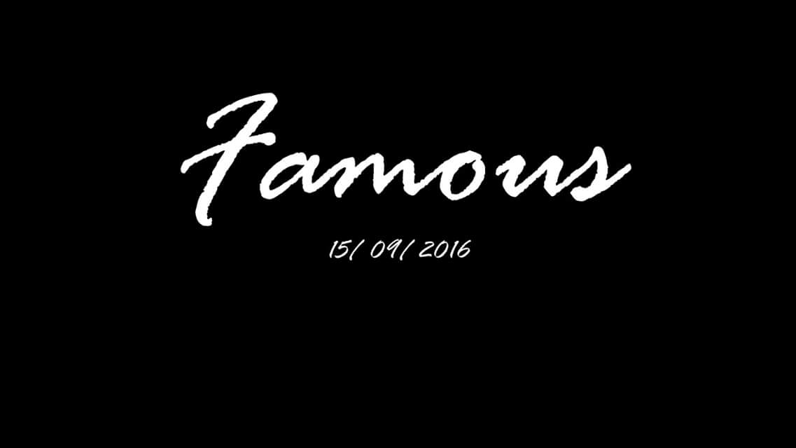 Can't wait! #Famous is available on 15/ 09/ 2016 on all online stores!💛 @BBCIntroDevon <a href="/bbcintrowest/">BBC Music Introducing in the West</a> @HeraldWhatsOn