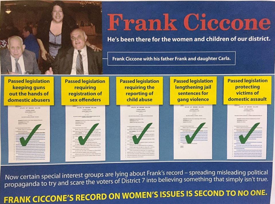 Always working for the women and children of our district.