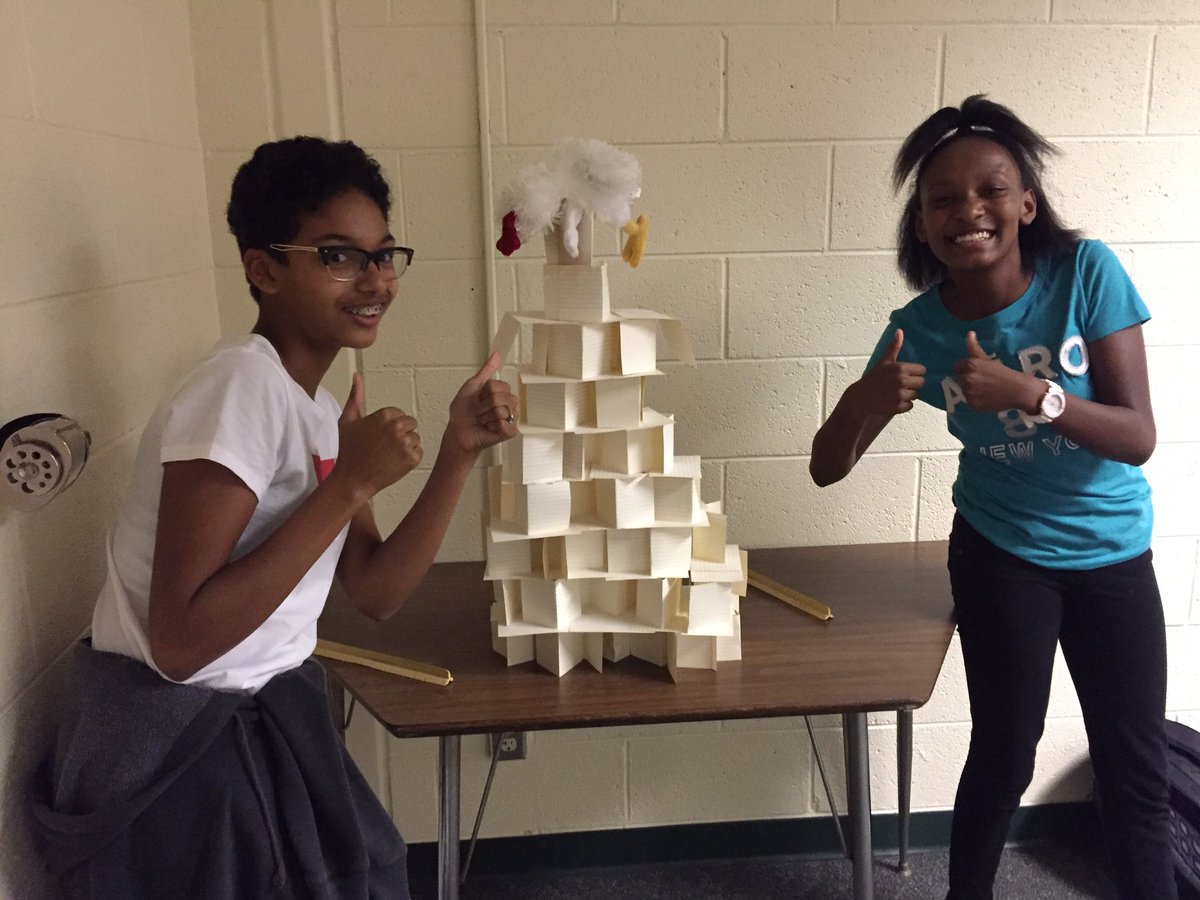 yoopertechgeek's tweet image. #towerchallenge #thinking #building #makered #waverlyedu
