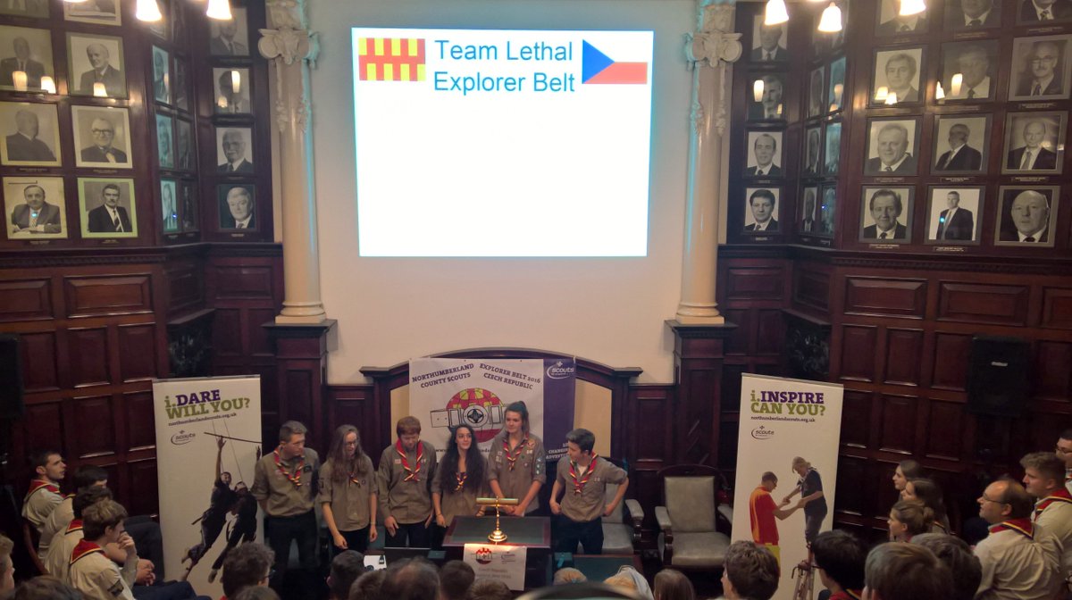 EBelt2016's tweet image. Team Lethal are centre auditorium to tell us about their 10 day @NorthlandScouts #explorerbelt expedition. #iscout