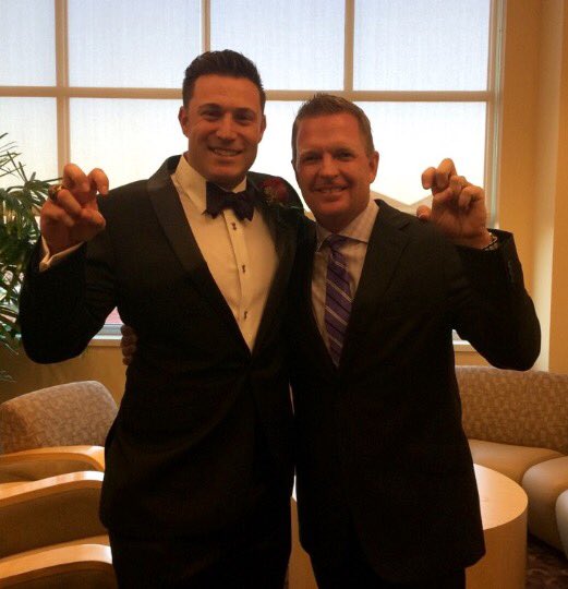 CoachSchloss's tweet photo. So proud of this guy! My first @TCULettermen Hall of Famer @ChadHuffman17 #rakes 🐸🔼 https://t.co/4IwotoIkze