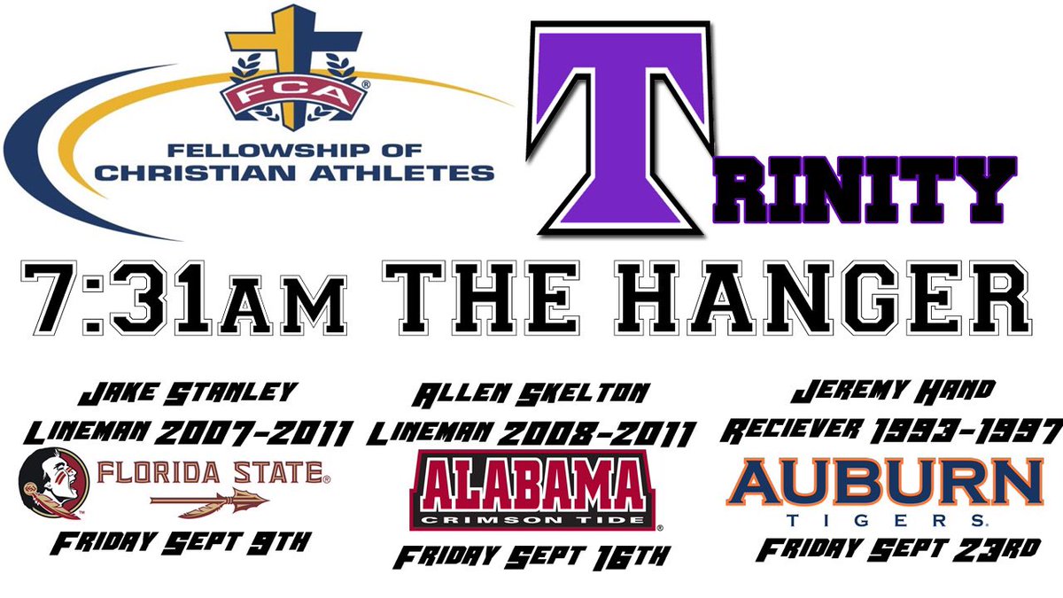 Come to FCA Friday mornings in the Hanger!! <a href="/CowetaFCA/">CowetaFCA</a> <a href="/Brianmorgan1960/">Brian Morgam</a> there will be donuts!!!