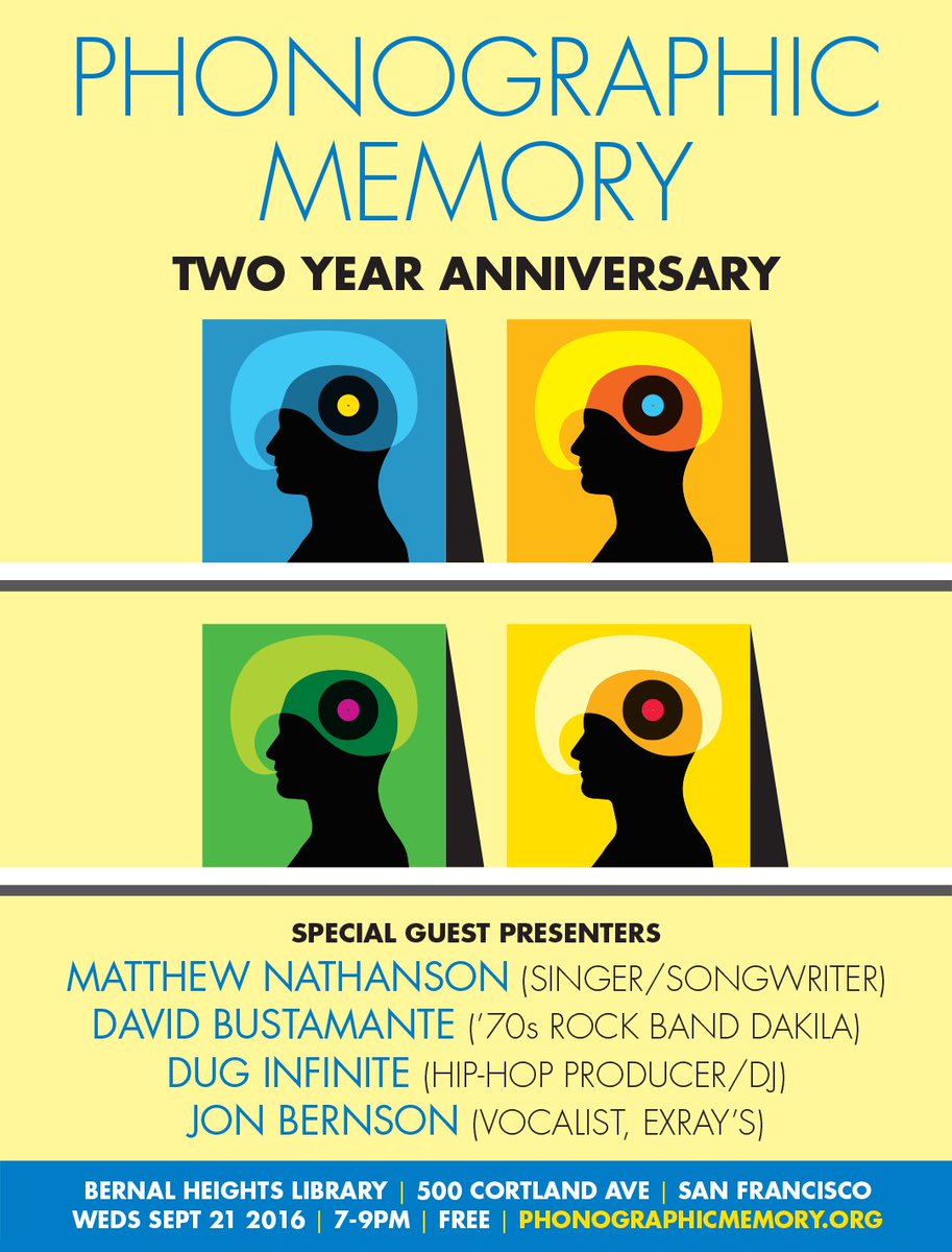 djstef415's tweet image. I made a poster for @PhonoMemory's 2-Yr Anniversary. Guests include @mattnathanson, @duginfinite &amp;amp;  @ExraysMusic!