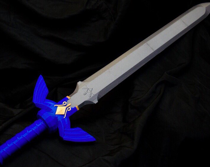 CubeForme's tweet image. @3dcentralva&apos;s 3D printed recreation of the Master Sword! Ganon, beware. #3dcentral #geekcube #cubeforme