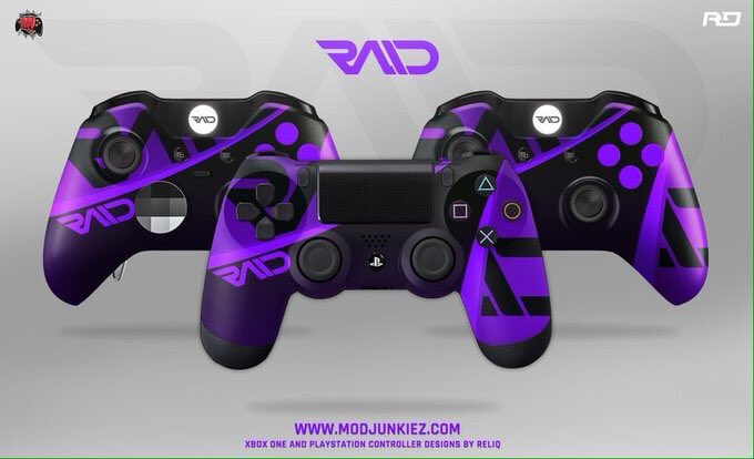 RaidGamingComp's tweet image. Be a #RAIDer with the @RAIDxGaming controller only from @Modjunkiez. Use code "RAID" at checkout