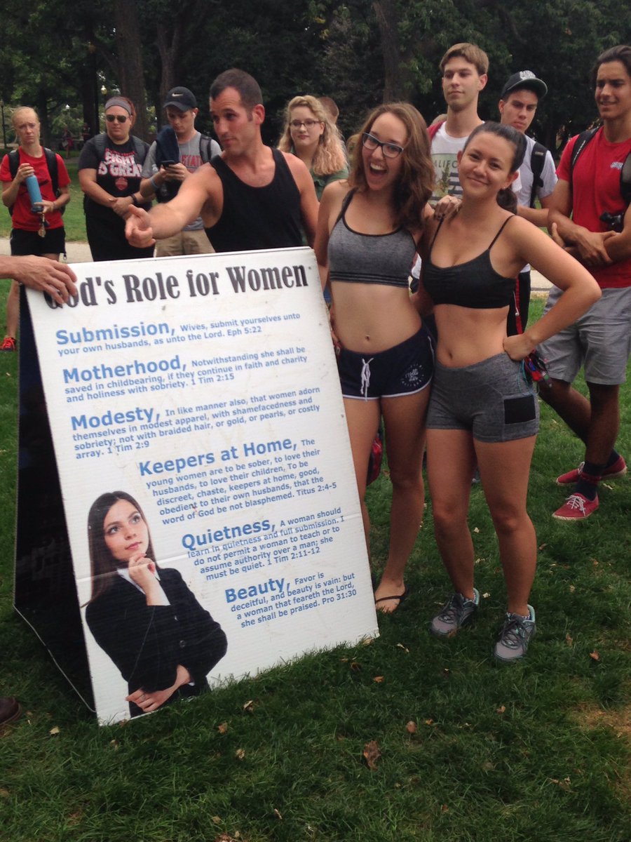 melissaramen's tweet photo. two men in the oval told us to put more clothes on our bodies so we took them off instead https://t.co/Wbyee6UVwp