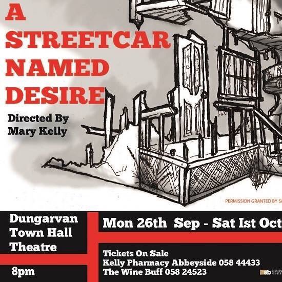Streetcar Tickets on sale in Kelly's Pharmacy, Abbeyside and The Wine Buff, Grattan Square, Dungarvan