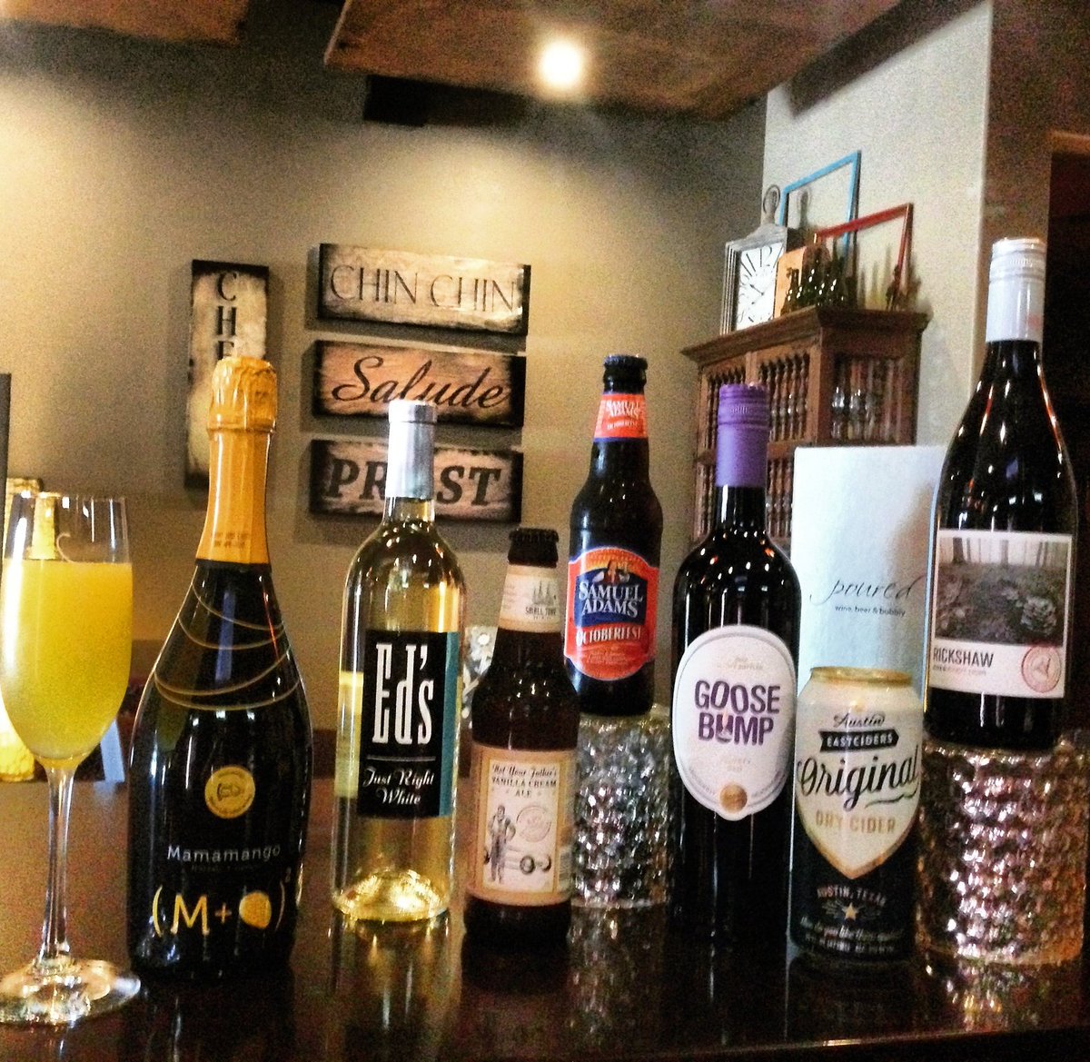 pouredtx's tweet photo. Great picks for our beer &amp; wine features this week! $4 beers, $5 glasses wine. #letsgetpoured #wine #craftbeer https://t.co/EYCUGvAOQ6