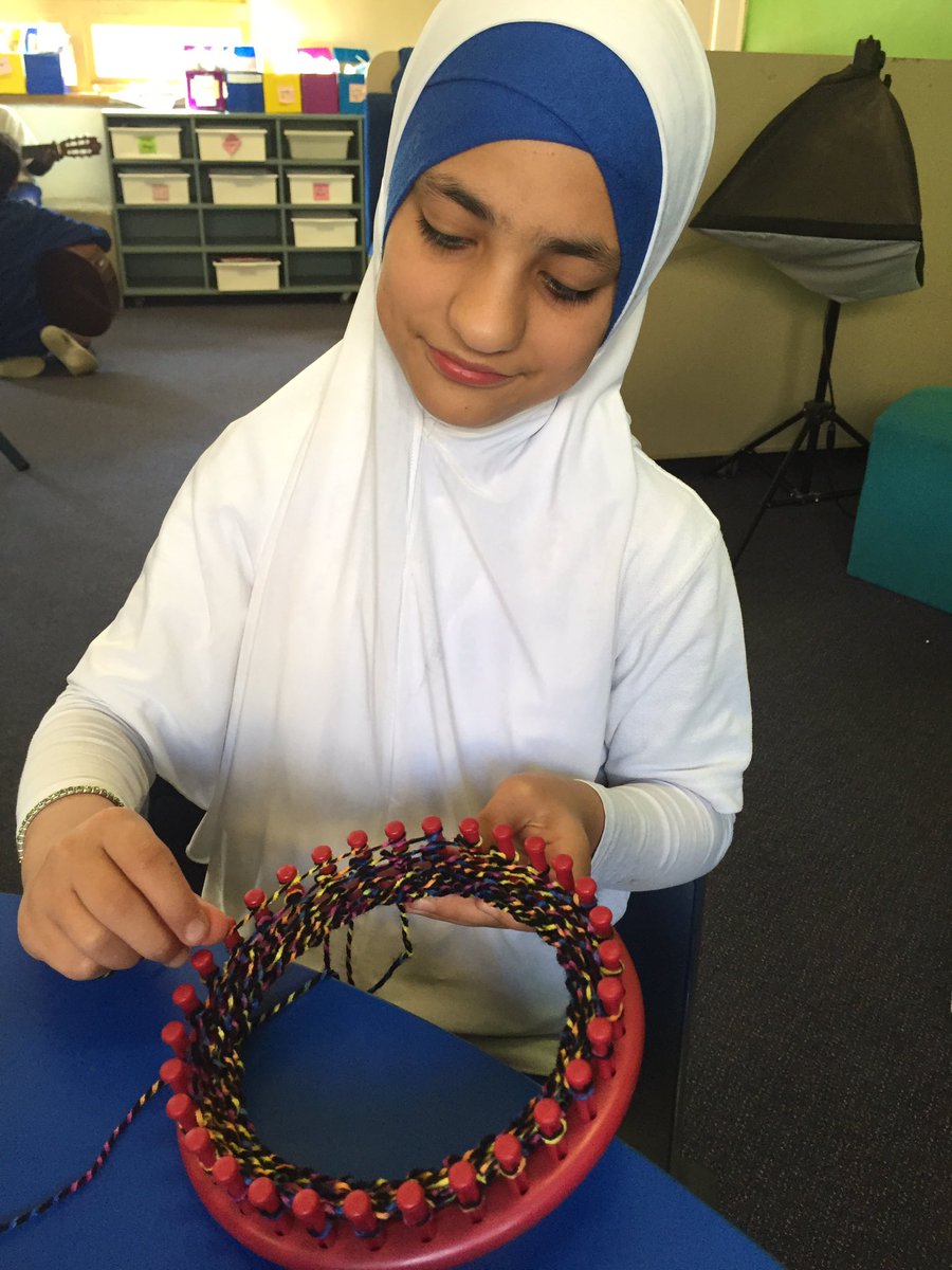 merrylandseast's tweet photo. French knitting is going well in Zone P #edVentureTime #geniushour https://t.co/XdF25EdDsX