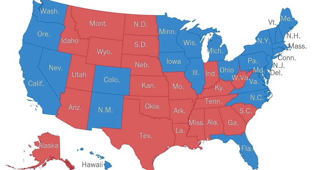 Red states, blue states: 2016 is looking a lot like 2012 via @Upsh