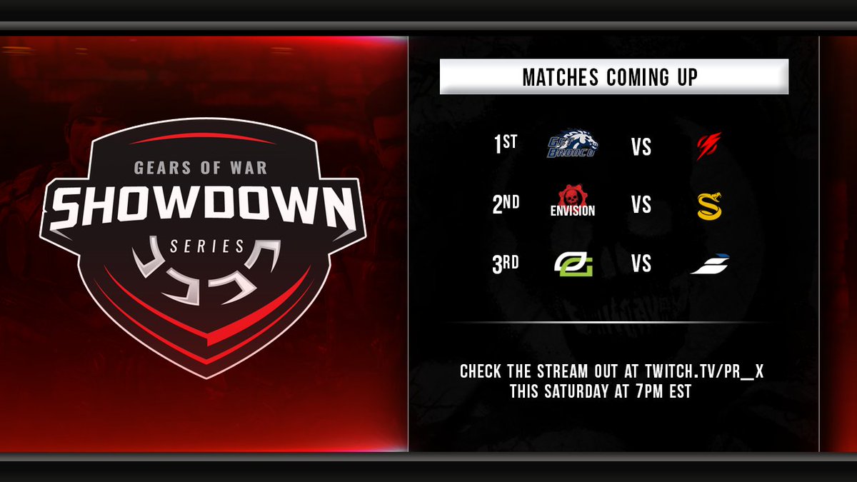 Gears Showdown Series #2 "NA vs The World"
Join us THIS SATURDAY @ 7 Eastern. 
Share and Enjoy!