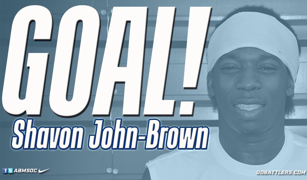 GOOAAAAALLLL Shavon John-Brown! The Grenada International nets his first goal for the Battlers! 1-0 #ABisU⚔