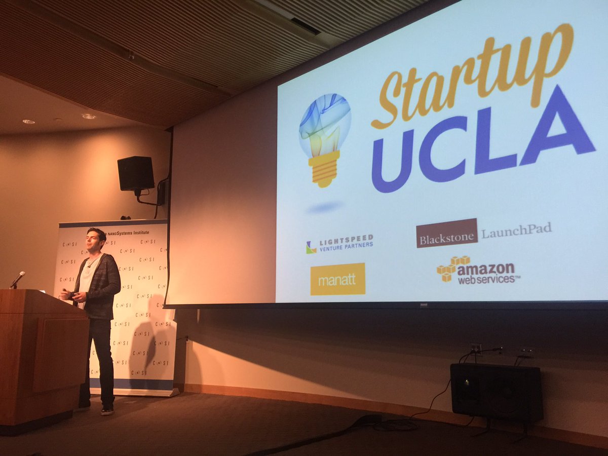 Robert <a href="/robertjadon/">Robert Jadon</a> kicks off <a href="/StartupUCLA/">Startup UCLA</a> student accelerator demo day with 9 teams pitching #StartupUCLA