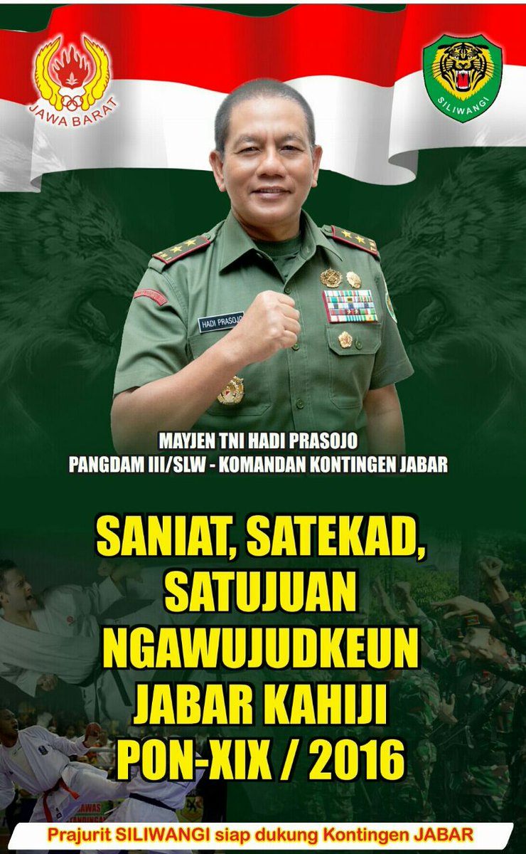 Dukung PON 
"Jabar Kahiji"  Yesss...