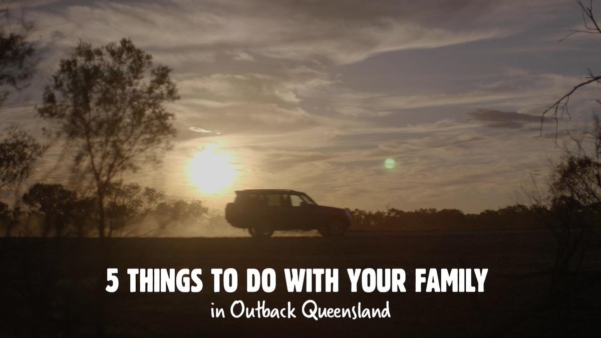 Queensland's tweet image. 5 things to do with your family in @OUTBACK_QLD ▶️ youtu.be/A4kdt_lHW-I
