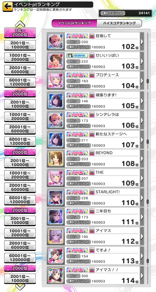 Got_the_Grip's tweet photo. デレステ　一周年記念連番勢　お前ら最高かよ！！！
Pのアイマス愛を感じますね。 https://t.co/IIsJ08UUwb