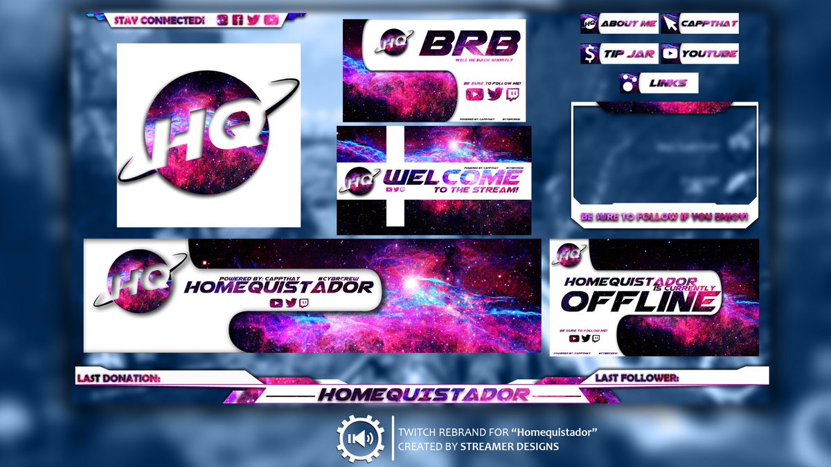 Custom #Twitch Layout crafted by <a href="/StreamerDesigns/">StreamerDesigns</a> for <a href="/homequistador/">HQ</a>

Visit StreamerDesigns.com #StreamerDesigns