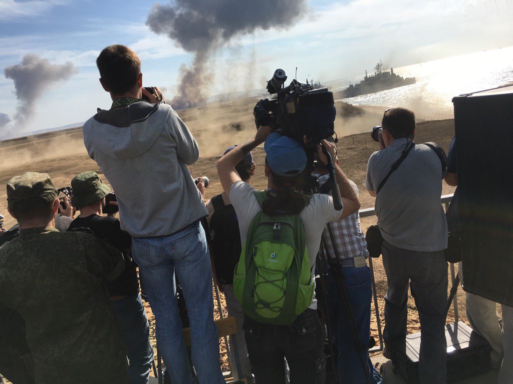 Pendant exercice militaires Russe en Crimée