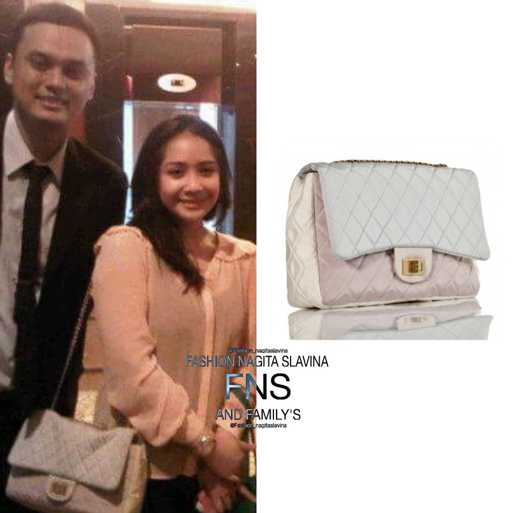 #NagitaSlavina wearing #Chanel 'Pastel Flap Bag Reissue' from portero.com $3,250 / 42.500.000 IDR