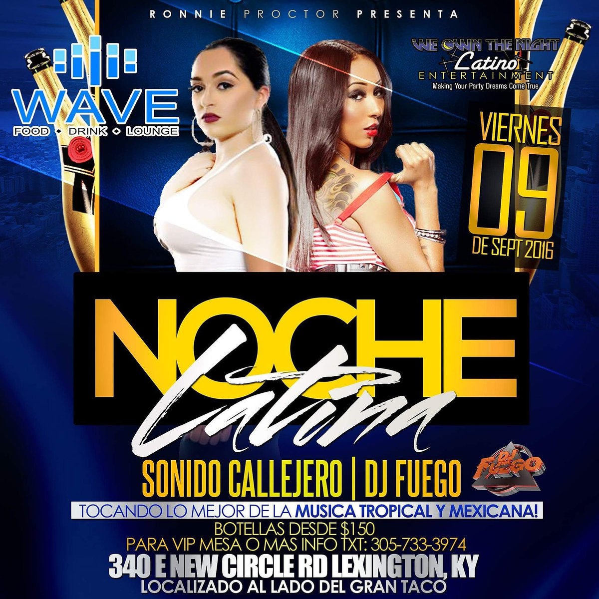 weownthenightky's tweet photo. Noche Latina esta noche Viernes 9 de Septiembre!  WAVE LOUNGE 340 E New Circle Rd Lexington, KY! https://t.co/kvAGAJ8KdM