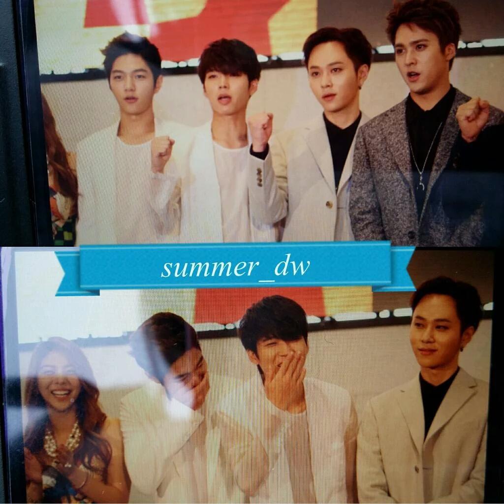 ifntyeolSK's tweet photo. Infinite&amp;B2ST representatives Myungsoo&amp;Woohyun, Junhyung&amp;Dongwoon during MusicBank in Mexico #B2STFINITE #비스트 #인피니트💕 https://t.co/chHLpMzDMw
