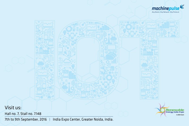 machine_pulse's tweet photo. Last day at #REI2016! Don't miss the chance to explore our #IoT solutions, #SolarPulse & #WindPulse, at Stall 7.148. https://t.co/9f6PnuKXzK