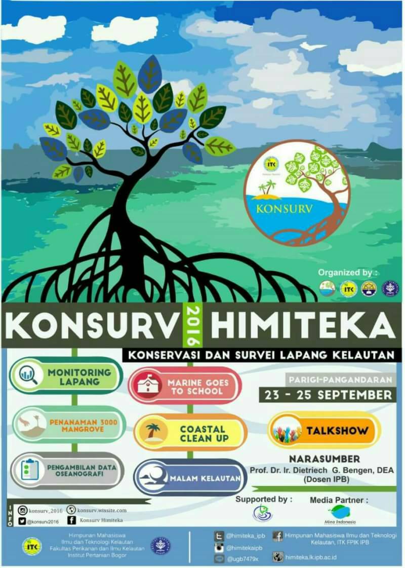 Konservasi dan Survei Lapangan Kelautan HIMITEKA IPB. Pangandaran 23 - 25 September 2016