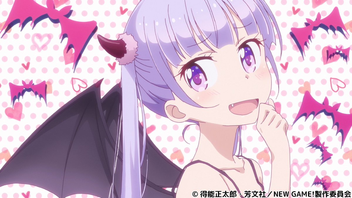 Tvアニメ New Game 公式 Twitterissa 小悪魔な青葉といえば10話に出てきましたね 本日はニコ生で10話上映会を行いますので是非みてくださいね T Co Cm1ywlncib ニューゲーム