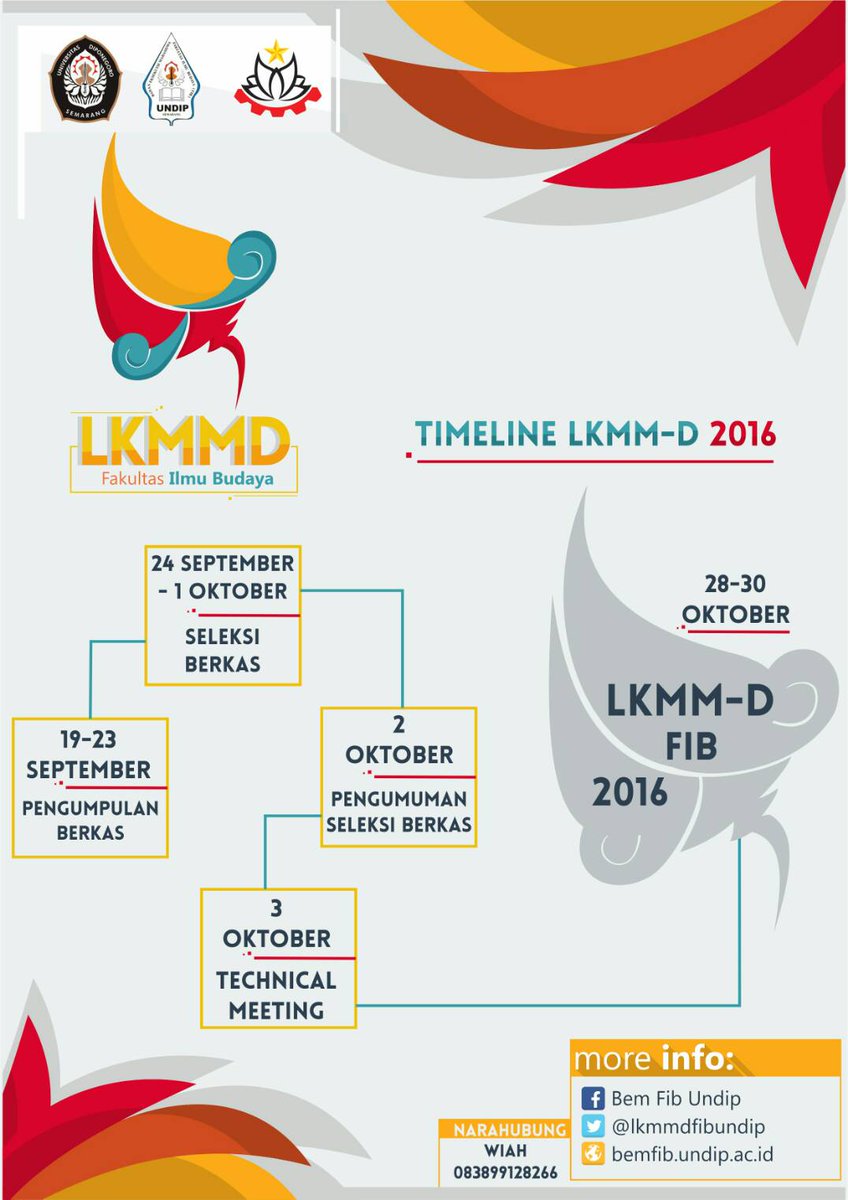[TIMELINE LKMMD FIB 2016]
<a href="/psdmfibundip/">PSDM BEM FIB UNDIP</a> <a href="/bemfibundip/">BEM FIB Undip</a>