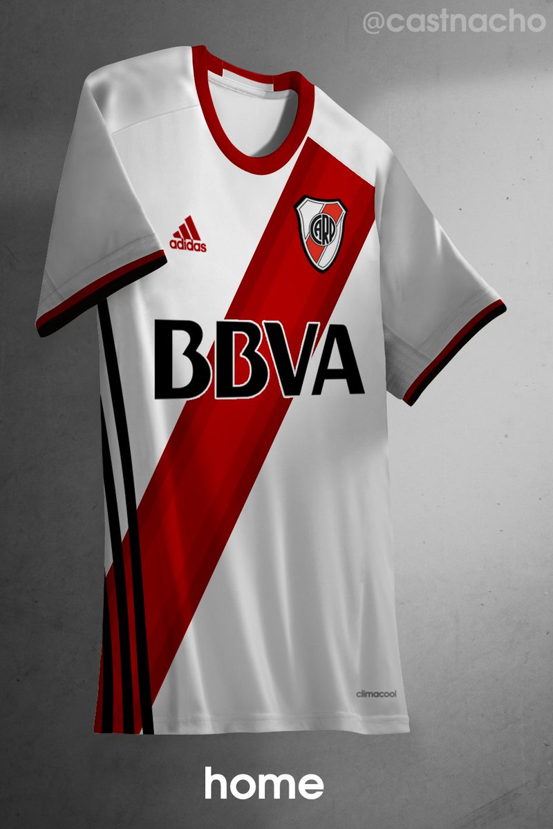River Plate 2016 Home Soccer Jersey Shirt Climacool