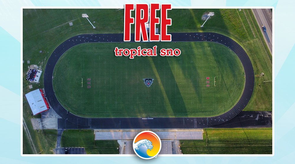 Enjoy free Tropical Sno at tonight's game! (Donations go to the Peters/Laws families and Dexter Public Schools)