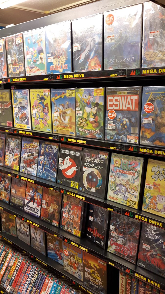 16BitsEra's tweet image. Bastante caro todo pero esta foto es amor #sega #megadrive #osaka #japan #retro