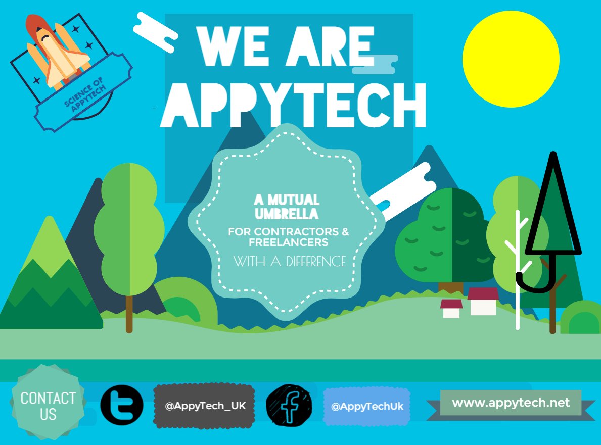 Appytech_UK's tweet image. How's everyone today? The appy people have the #FridayFeeling but, who are these appy people? #contractors #umbrella