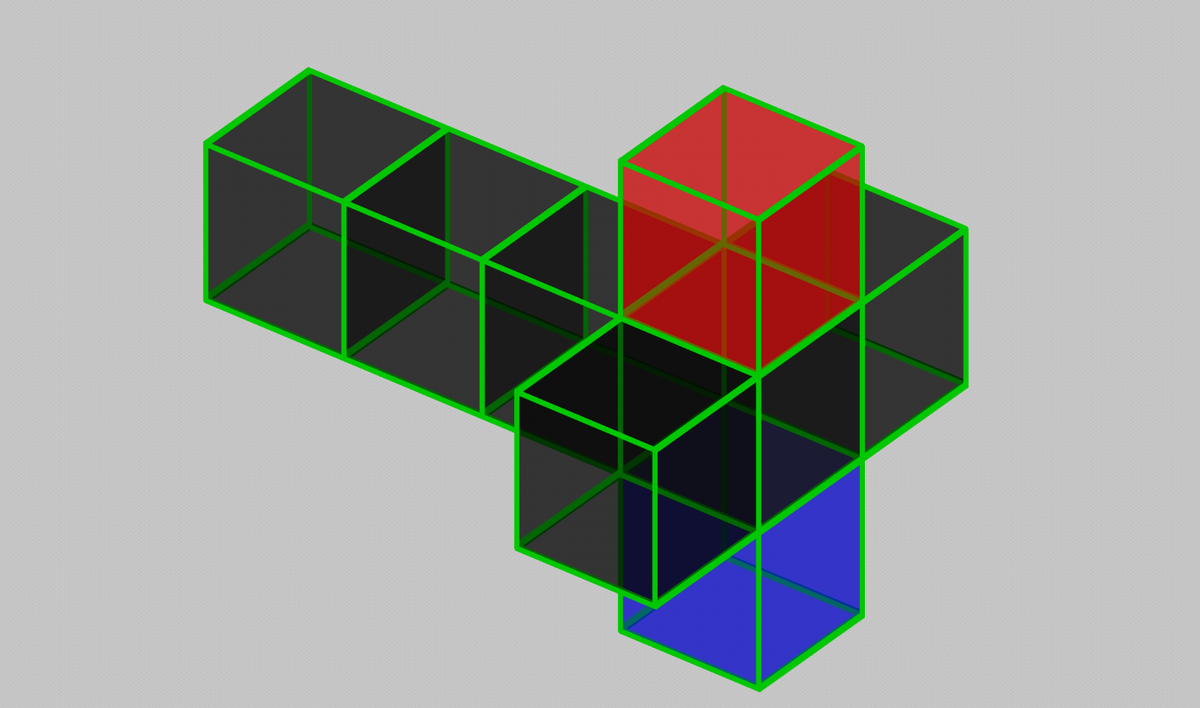 Miyabi On Twitter 14 4次元超立方体の3次元展開図 3 より 3次元