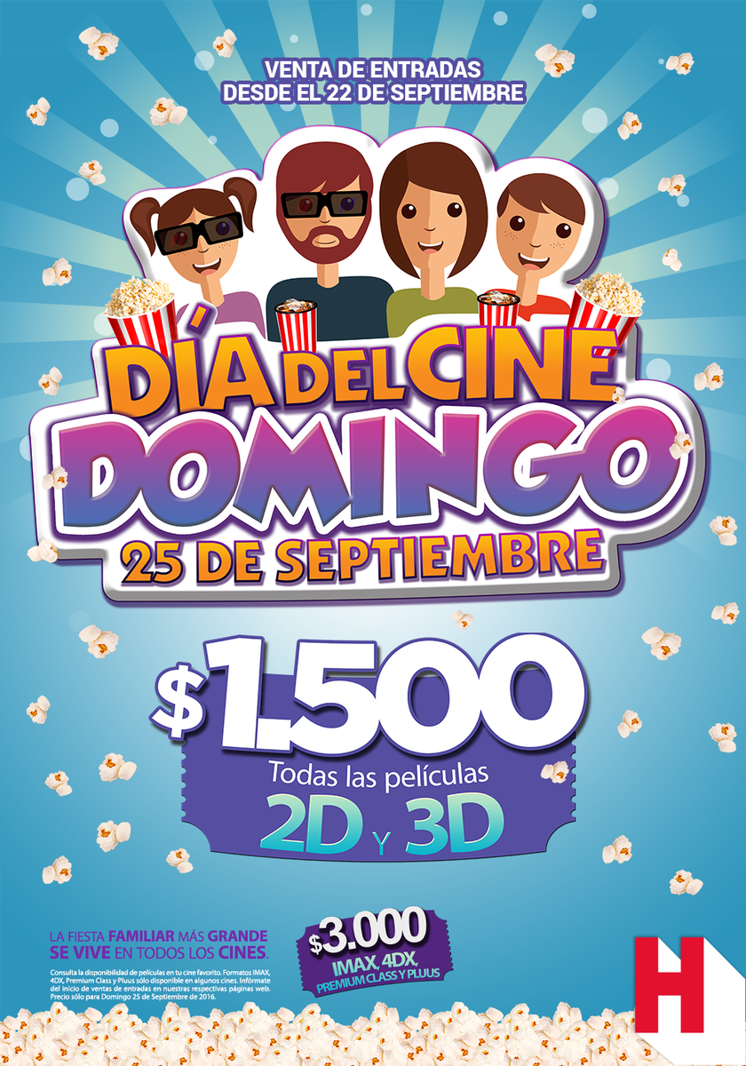 Cinepoliscl's tweet photo. ¿Ansioso por el #DíadelCine? 😍 Yo también! El próximo 22 de septiembre asegura tus entradas en CineHoyts! RT ✌ https://t.co/qYSdXZM9tu