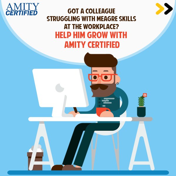 Help a #colleague grow towards success with courses at #AmityCertified.
Details @ bit.ly/2czaKAK