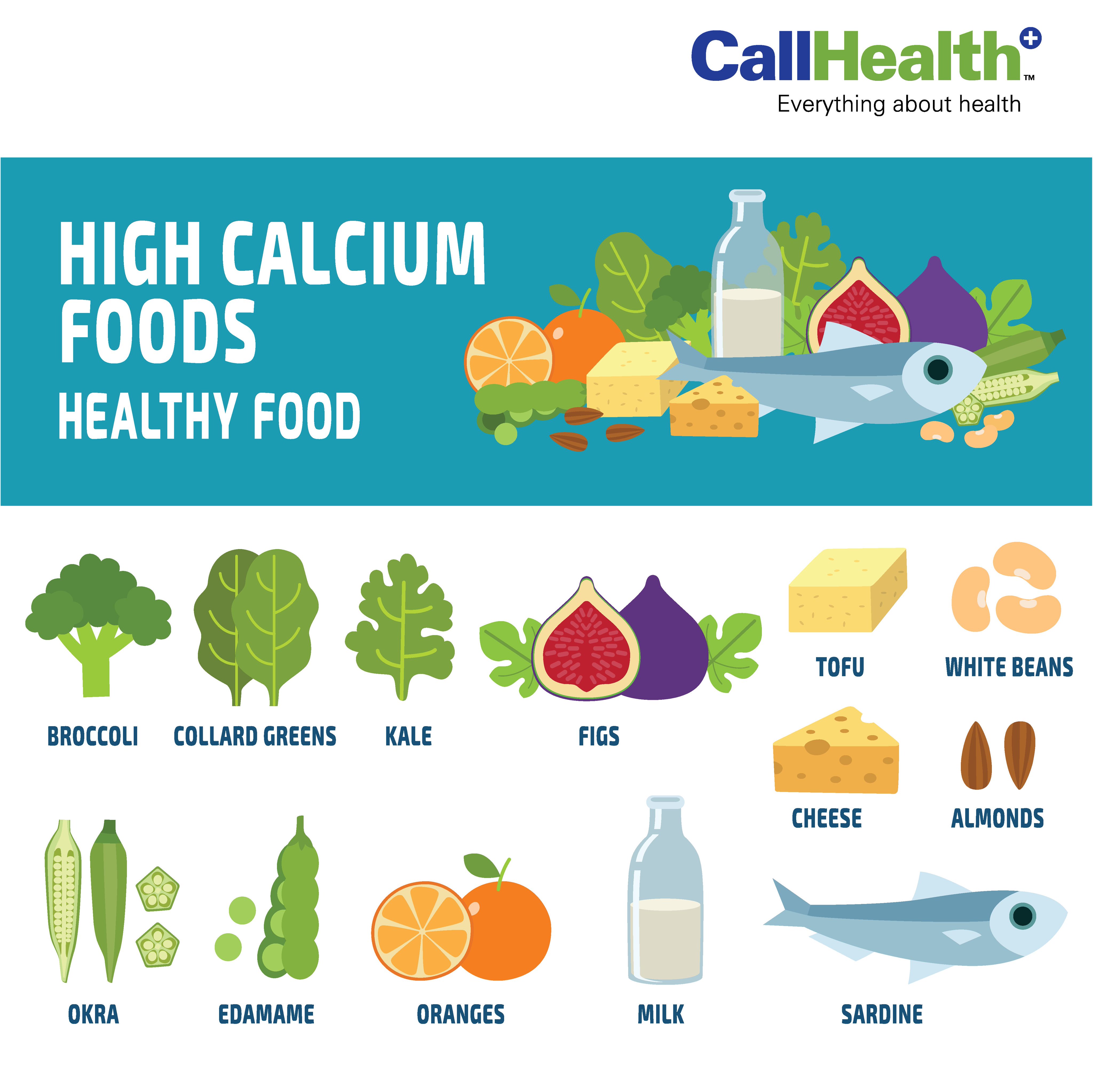 calcium rich foods chart