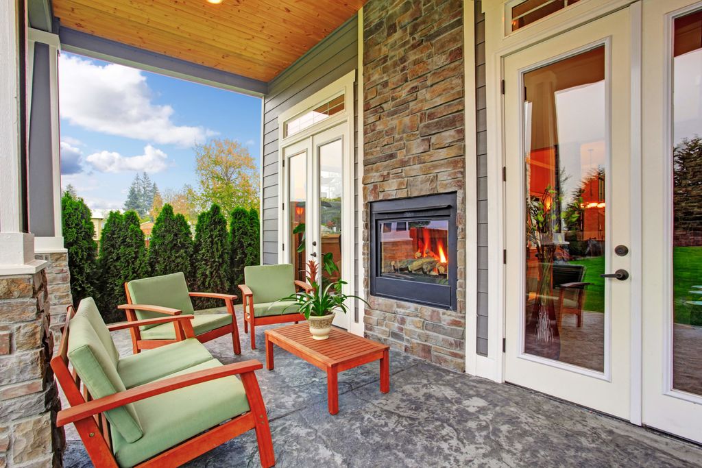 This is a great patio, do you think the fireplace can be enjoyed from the inside too?... facebook.com/18011478501142…