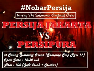 #NobarPersija I Persija vs Persipura I Cp : Simpang Orens Sub Korwil dari <a href="/JakTenabang/">Jakmania Tanah Abang</a> I Info Lengkap Cek Gambar