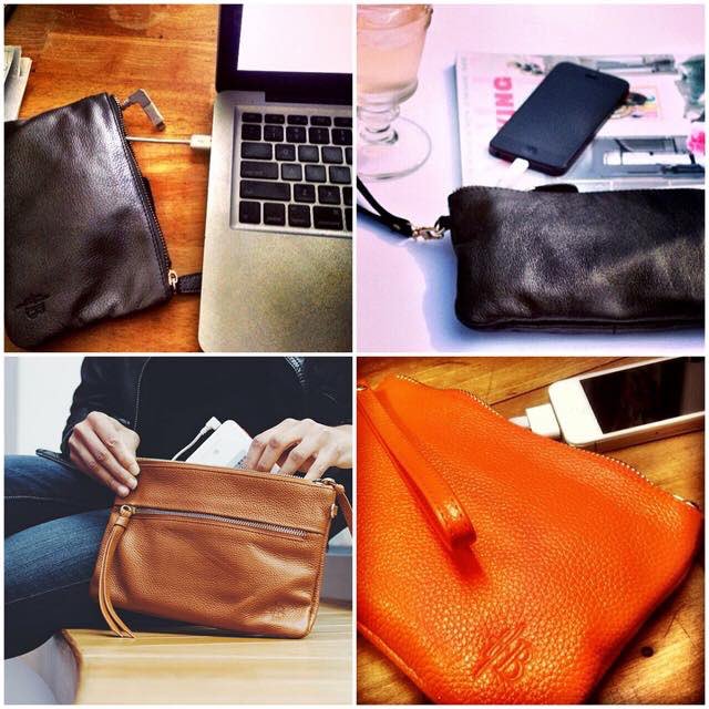 #MightyPurse has arrived! Charge your phone on the go with these leather purses #iphonecompatible #androidcompatible