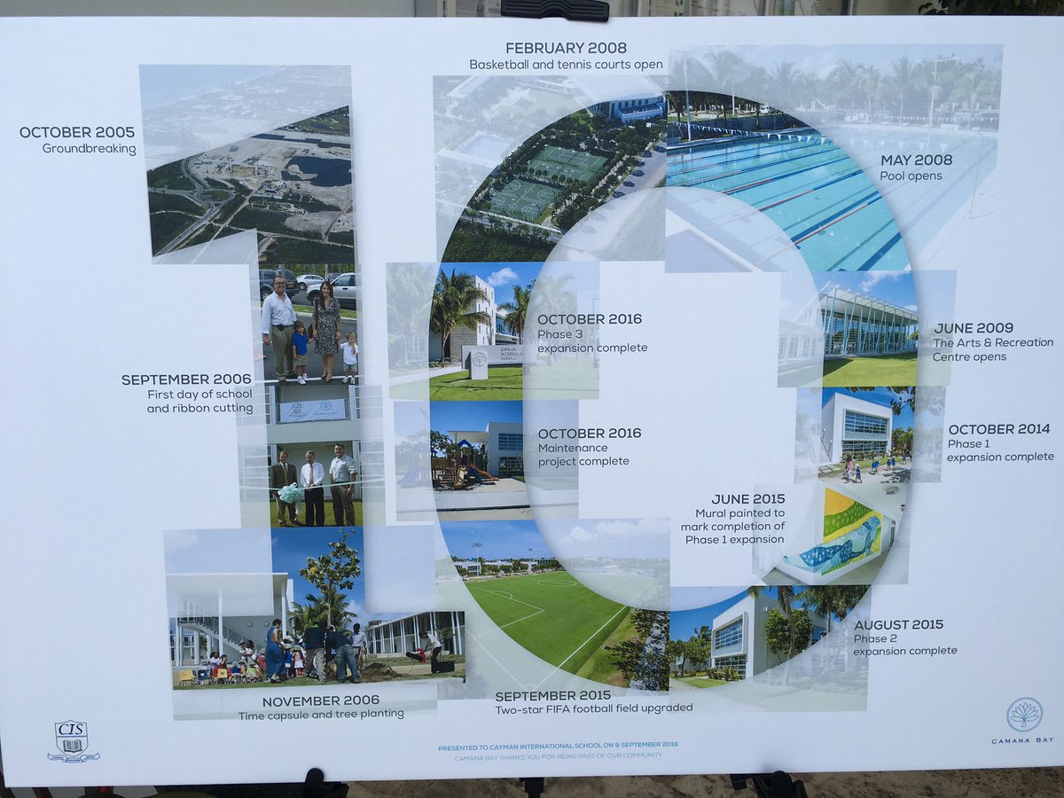 jackiedoak's tweet photo. Congratulations to Cayman International School as they celebrate 10 years @CamanaBay #CISinspires https://t.co/fsFl12E5Jt