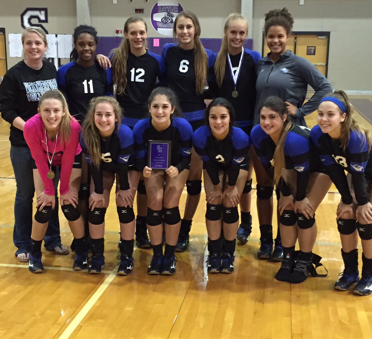WeatherfordISD's tweet photo. The @WHSLadyRooVball team is off to a 23-2 heading into district! 

Watch video: https://t.co/qzVj4nzRUd https://t.co/Te6nWhgue4