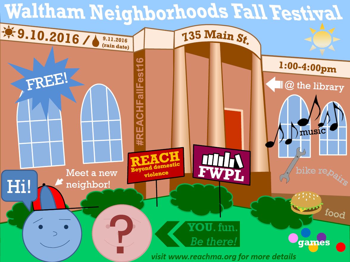 CityofWaltham's tweet photo. Save the Date - 7th Annual #ReachFallFest16 will be held TOMORROW, 9/10! Details here: https://t.co/16kj0IQd6Q https://t.co/tYf1BjawFH
