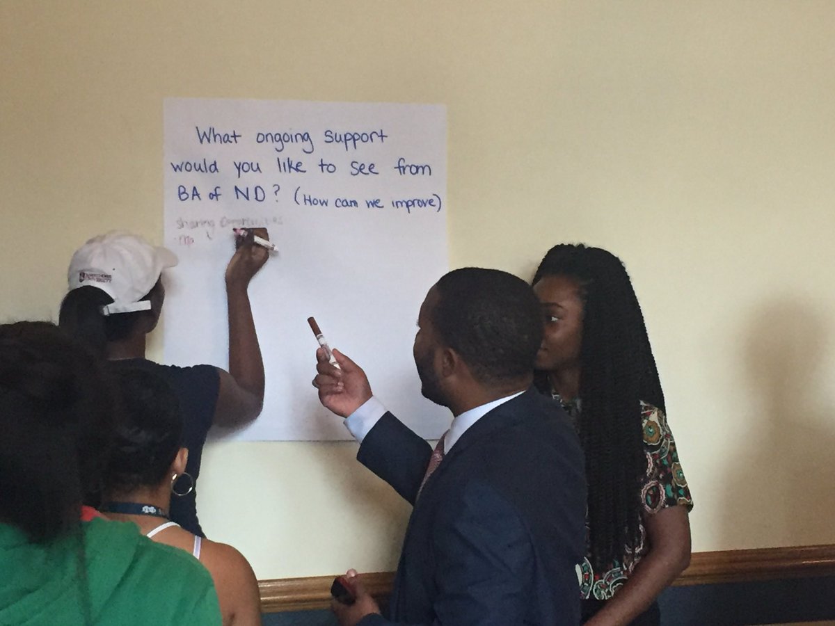 Black_ND's tweet photo. #BAofND Board hosted a Town Hall with students @NotreDame, we learned tons that will help inform our 16-17' goals. https://t.co/9i9T8FvYNn
