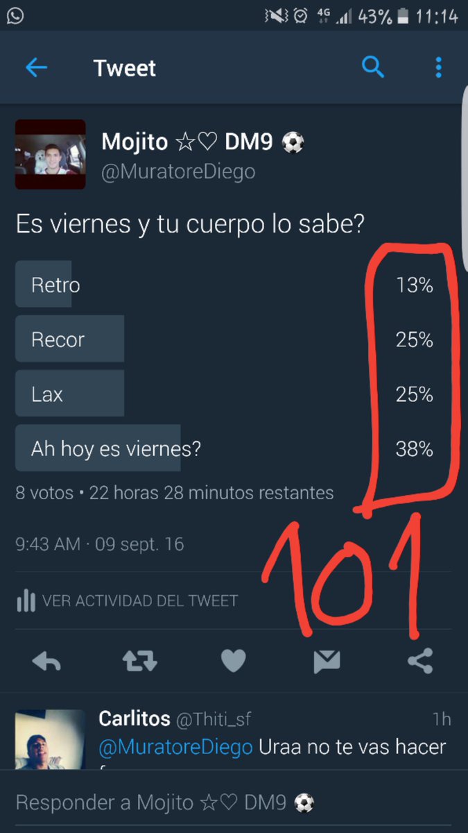 MuratoreDiego's tweet photo. Haces una encuesta y el resultado supera el 100% #TwitterTerminaElPrimario #AprendeASumar https://t.co/qdv1BrM5zo