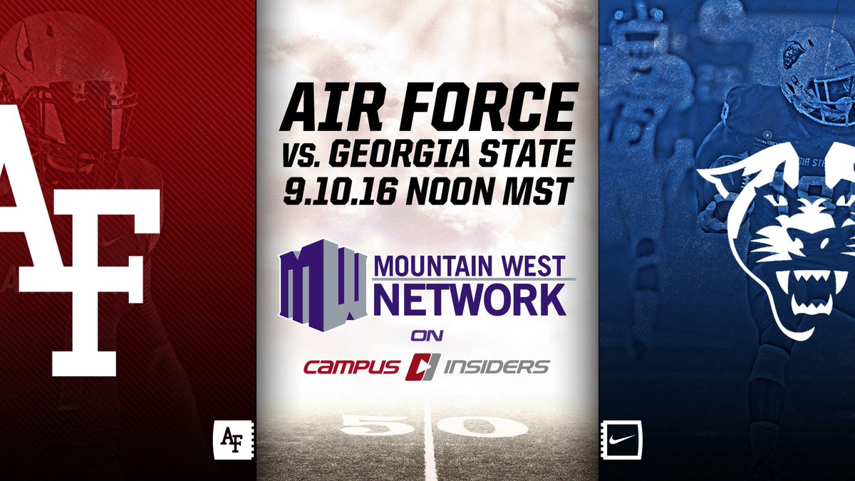 AF_Football's tweet image. .@AFFootball live on @twitter vs @GeorgiaStateFB tomorrow at Noon MT. #SharkWeek #LetsFly