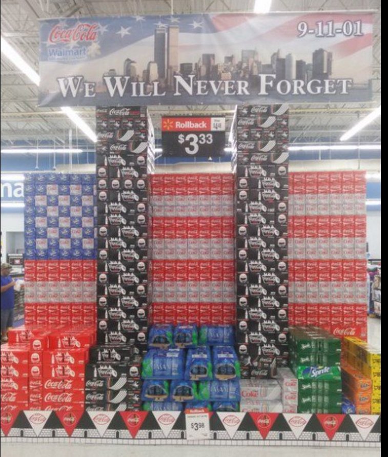 KEEMSTAR's tweet photo. Wow @Walmart with them 9/11 sales https://t.co/6awuNPyexn